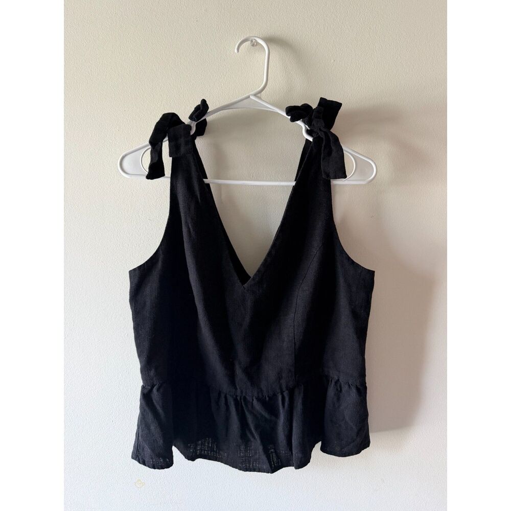 Express Black Top with Tied straps